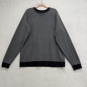 Feat Sweatshirt Mens 2XL Gray Fleece Crewneck Pullover Raglan Solid